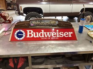 budweiser clydesdale pool table light