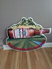 Vintage 1995 Budweiser Beer Frogs Tin  Metal Sign 33x29 Anheuser Busch