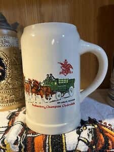 Budweiser Ceramarte Cs12 Cream Color Stein One Litter