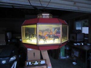 VTG BUDWEISER BEER SIGN LIGHT UP MOTION CAROUSEL BAR PUB MAN CAVE REC ROOM RARE