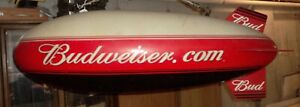 Vintage Budweiser Poker Pool Table Light Blimp  48”L X 16 Diameter