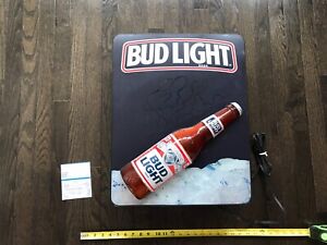 1990's BUD LIGHT ROTATING BEER SIGN COLOR CHANGING SIGN RARE SIGN NICE WORKS