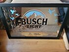 Busch Light Beer Duck's Unlimited Mirror Sign Hunting Northwoods Cabin New