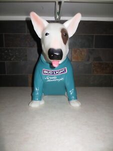 1988 Spuds Mackenzie Dog Bud Light Beer Blow Mold lamp Budweiser  BEST ON EBAY !