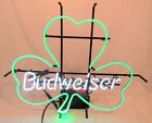 VINTAGE 1991 BUDWEISER SHAMROCK NEON SIGN HAND BLOWN GAS FILLED GLAS (EZS000549)