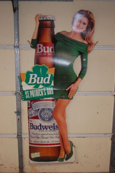 Kathy Ireland Budweiser St. Patrick's Day life size stand up