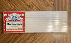 Vintage 1979 Budweiser King Of Beer Menu Board Sign 30” Man Cave Decor