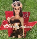 RARE Budweiser Metal Advertising Bar Sign With Model Ninel Conde 2007