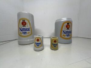 1980's Anheuser Busch Natural Light Beer Stein / Mug Hofbrau Cermarte Brazil
