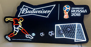 2018 Germany World Cup Official Beer Budweiser Neon Sign FIFA Soccer