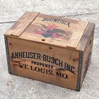 Vintage Budweiser Wooden Crate Box Centennial 1876-1976 Anheuser-Busch Bud Beer