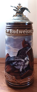 Rare Vintage 1993 Anheuser Busch Birds of Prey Osprey Budweiser Beer Stein