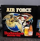 Vintage 1989 Budweiser Salutes You US Air Force USAF Beer Light Sign Falcon