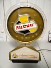 1960s Vtg Falstaff St Louis Lighted Beer Motion Sign Lamp Spinning Old Pro Coin