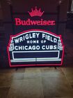 Budweiser beer chicago Cubs baseball Marquee Led light up Bar sign Wrigley Field