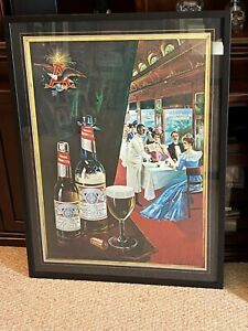 Vintage Original Anheuser Busch Budweiser Lager Beer Poster NOS UNFRAMED