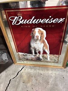 2002 Budweiser Hunting Dog Mirror Britanny Spaniel