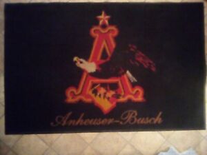 VINTAGE ANHEUSER-BUSCH NON-SLIP AREA RUG 67