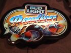 Vintage 1986 Bud Light Beer Bowling Promotional Lighted Wall Hanging Sign