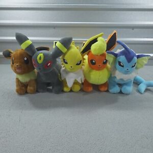 Pokémon Eeveelutions Build-A-Bear SET OF 5 Vaporeon Flareon Jolteon Umbreon