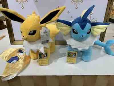 POKÃ?MON Jolteon And Vaporeon Build A bear SET: BRAND NEW W Tags + SOUNDS!