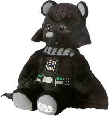 Build-A-Bear Black DARTH VADER TEDDY Plush Star Wars + Star Wars Theme MUSIC