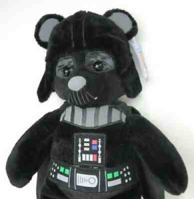 NEW Build A Bear Star Wars Darth Vader Bear Plush with Cape NWT