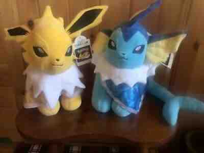 PokÃ©mon Build a Bear Vaporeon & Jolteon plush