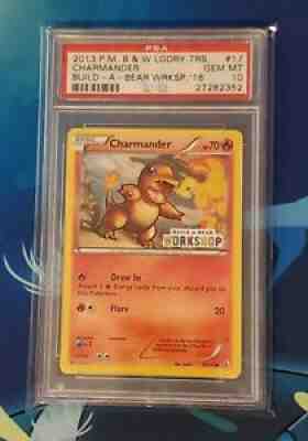 Pokemon Charmander 17/113 Build A Bear Promo Stamp PSA 10 Gem ð??? Mint Low Pop 17