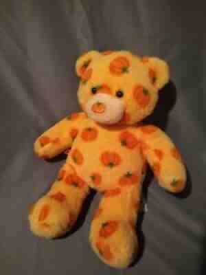 Halloween Orange Build A Bear Pumpkin Nose Bear Limited Edition Rare Plush 16"
