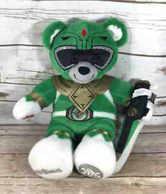 Build A Bear Power Rangers Green Ranger 25th Anniversary COMPLETE Plush DAGGER