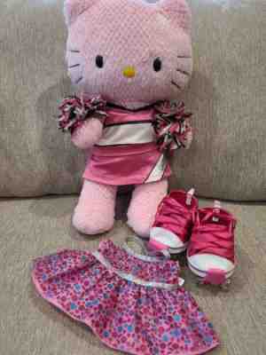 Hello Kitty Build A Bear Sanrio. Pink Sparkly Dress & Skates Included. Retired -
