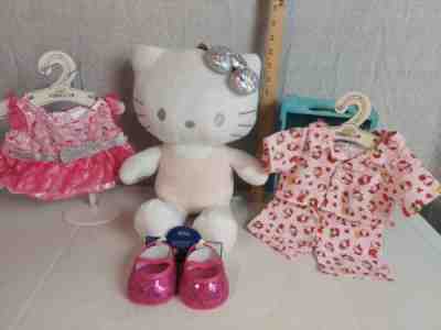 Build a Bear 25th Anniversary Exclusive Hello Kitty Plush With Outfit