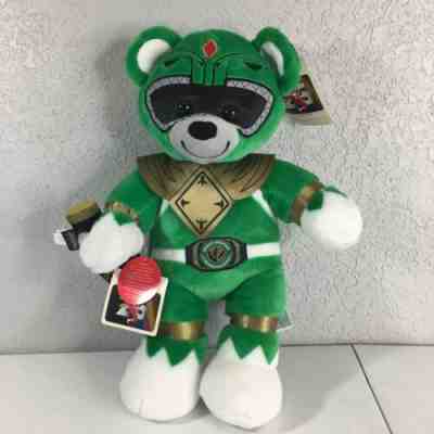 Build A Bear Mighty Morphin Power Rangers 25th Green Ranger Plush with Flute