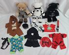 Build A Bear 16” Star Wars Plush Lot With Outfits Darth Vader Stormtrooper Rey