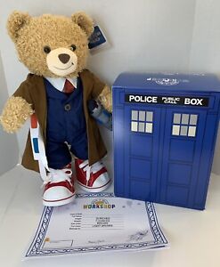 BNWT Build a Bear Exclusive DOCTOR  WHO Bear 10th Doctor David Tennant COMPLETE