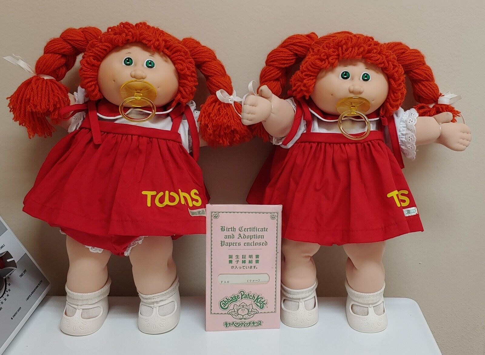 1985 Cabbage Patch Kids Japanese Tsukuda VHTF Rare Twins Set