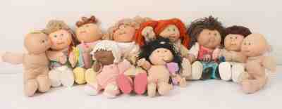 LOT of 10 Vtg Cabbage Patch Kids - 1985-1993 - Preemie, Kids, Babies - MUST SEE!