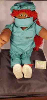 1989 Cabbage Patch Kids Jade 1/3000 Soft Sculpture 22" Nurse African AA Rare!