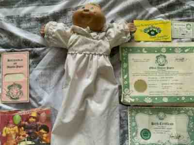 Vintage 1985 Premie Cabbage Patch Doll with original clothes and papers!