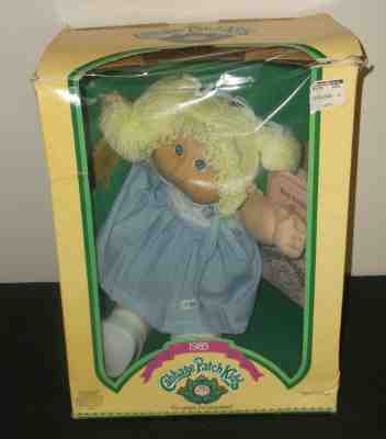 Vintage 1985 Coleco Cabbage Patch Kids - Kathleen Bernice Blonde Hair Blue Eyes