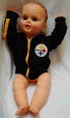 IDEAL Johnny Playpal Doll EB-24-3 with Pttsburgh Steelers jacket