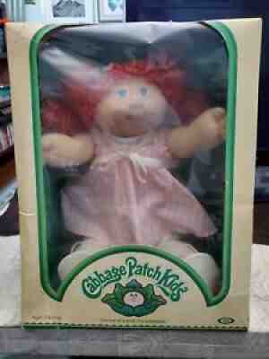 Cabbage Patch Kids JESMAR IDEAL red Hair & blue eyes Girl Doll Mold #3 1984 RARE