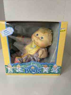 1991 NIB Cabbage Patch Kids Babies Girl Baby Doll Blonde Tuff Blue Eyes