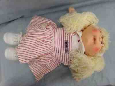 Hasbro Cabbage Patch Doll Blonde Hair Blue Eyes Red Cross HTF Nurse Outfit 1989
