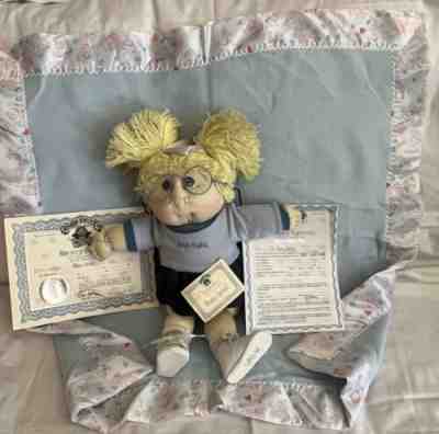 1988 Cabbage Patch Baby Sybil Soft Sculpture Nursery Kids # 555 of 2000