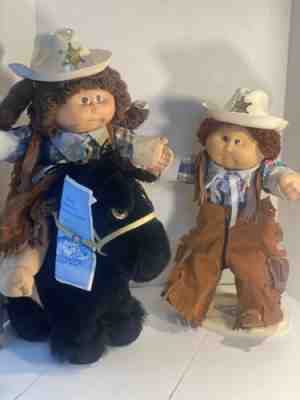 Cabbage Patch Kids Doll Original 1978-1982 , Lot, Cowgirl & Cowboy With Horses
