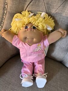 Cabbage Patch Soft Sculpture Lullaby 2023 Blonde Hair Medium Skin Violet Eyes
