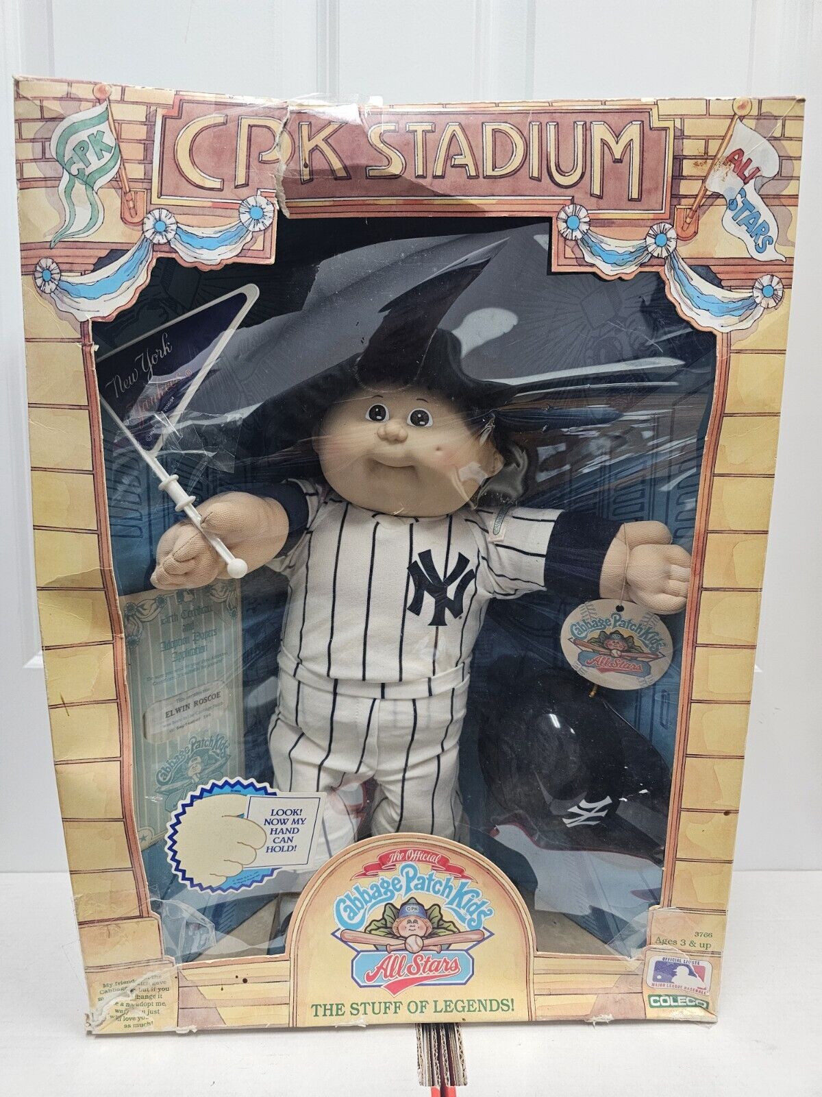 VTG New Yankees MLB vintage CPK Stadium Cabbage Patch Kid Elwin Roscoe ...