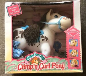 Vintage 1992 Cabbage Patch Kids White Crimp N' Curl Pony "Sugar" Doll New in Box